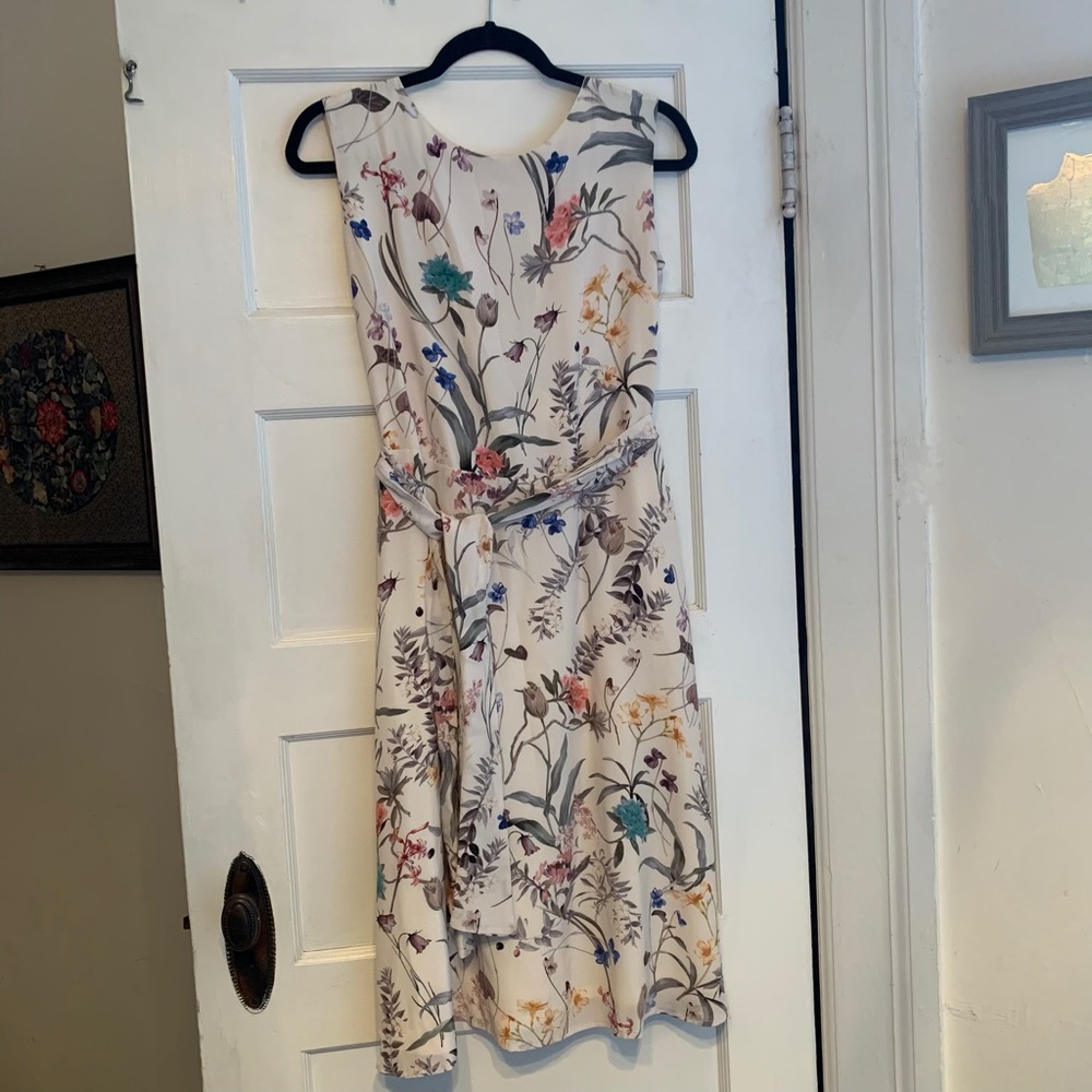 Amour Vert silk Angie dress in floral Luca print